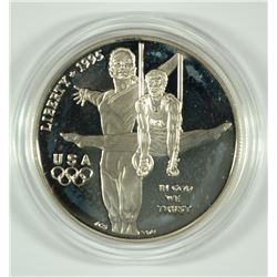 1995 P OLYMPICS GYMNAST SILVER DOLLAR PROOF IN BOX