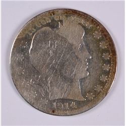 1914-S BARBER QUARTER AG