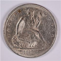 1853 SEATED HALF DOLLAR XF-45