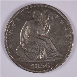 1856-O SEATED HALF DOLLAR XF-45