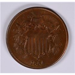 1864 TWO CENT MS-64