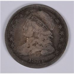 1837 BUST DIME VG/F