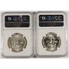 Image 2 : LOT OF ( 2 ) 1959-D FRANKLIN HALF DOLLARS, NGC MS-64 FBL