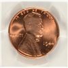Image 2 : 1944 LINCOLN CENT, PCGS MS-67 RED RARE!!