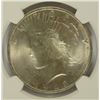 Image 2 : 1923 PEACE SILVER DOLLAR, NGC MS-66 TOUGH!