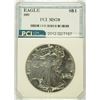 Image 1 : 1987 AMERICAN SILVER EAGLE, PCI MS-70 PERFECT RARE! BOOKS FOR $2500.00