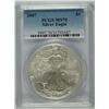 Image 1 : 2007 AMERICAN SILVER EAGLE, PCGS MS-70! PERFECT!