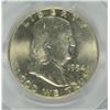 Image 2 : 1954-D FRANKLIN HALF DOLLAR, PCGS MS-64 FBL