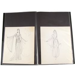 Charles Le Maire Original Costume Drawings For The Robe/Demetrius and ...