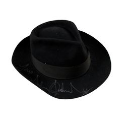 Michael Jackson Custom Made Fan Fedora With Jackson's Personal Signature