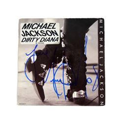 Michael Jackson Autograph on Dirty Diana Single Original Cover