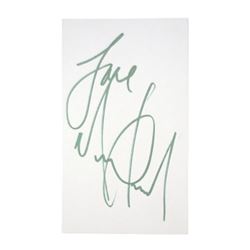 Michael Jackson Signed Paper Note