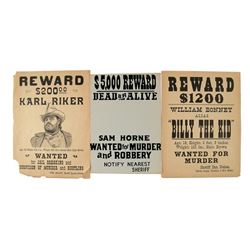 Chisum Wanted Posters Movie Props
