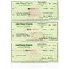 Image 1 : Jack Haley Signed Set Of Three Original Bank Checks