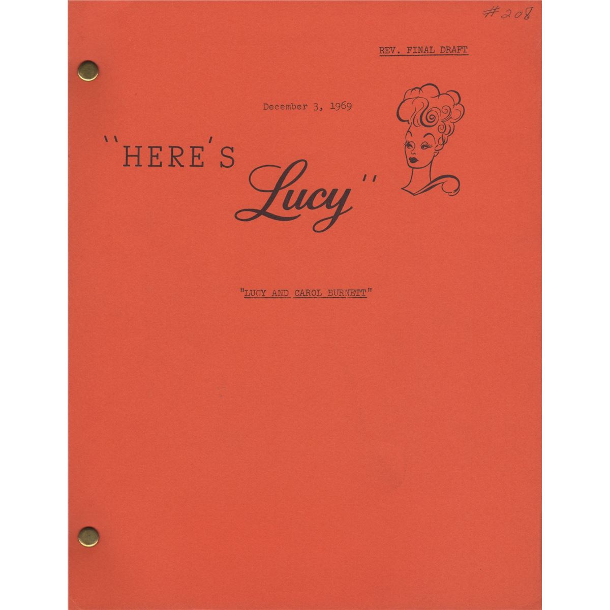 Lucy Script Original Here's Lucy Script for Episode