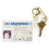 Image 1 : Lucille Ball's Driver's License & Personal Set of Keys