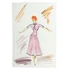 Image 1 : Set of Lucille Ball and Vivian Vance Costume Sketches from I Love Lucy or The Lucy Show
