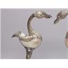 Image 2 : Pair Silver Plate & Sea Shell Crane Figures