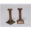Image 1 : Pair of Seamed Bronze Candlesticks Ca. 1790 