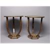 Image 1 : Pair of Syrian Finely Inlaid Wood Tables