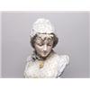 Image 5 : Antique Painted Porcelain Bust on Pedestal