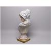 Image 6 : Antique Painted Porcelain Bust on Pedestal