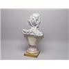 Image 8 : Antique Painted Porcelain Bust on Pedestal