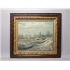 Image 1 : Oil on Board "Winter Scene on the Volga"