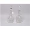 Image 1 : Pair of Early Victorian Cut Crystal Decanters