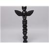 Image 3 : Old Salish Totem Painted Black C.1930