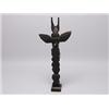 Image 4 : Old Salish Totem Painted Black C.1930