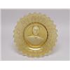 Image 1 : Amber Glass Plate by Adfams & Company