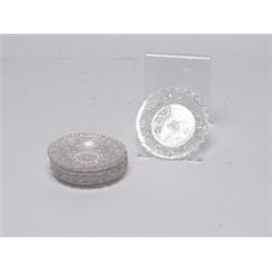 Set of 5 Rare 19th C Pressed Glass Dishes