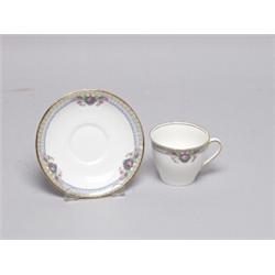 12 English Aynsley Porelain Cups & Saucers 