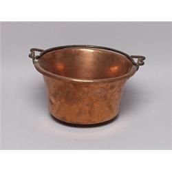 Antique Copper Brass & Iron Jam Pot