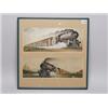 Image 1 : Rare Old Watercolour Pr of N.Y.C. Locomotives