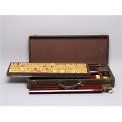 Old Mah Jong Set in Case