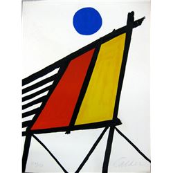Alexander Calder (NY/France/CT 1898 - 1976) - Colorful lithograph - pencil signed Calder bottom righ
