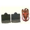 Image 1 : Two cast iron decorative items including 1) a Federal eagle door knocker signed Rostand on reverse, 