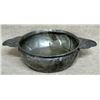 Image 7 : Antique pewter: 1)  Double handled covered dish with early touch marks - ornate cover has a figure f
