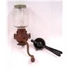 Image 8 : Grouping of country items including an enameled cast iron egg poacher with handle, a tole sausage st