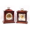 Image 1 : Two contemporary bracket clocks with Westminster chimes including an 8 day Seth Thomas with a German