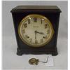 Image 2 : Ingraham eight day mantel clock with strike on the hour and half hour, recently serviced, runs. Maho