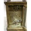 Image 4 : Three carriage clocks including 1) a brass and beveled glass case, porcelain Arabic numeral dial mar