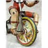 Image 5 : Kiddy Cyclist toy, Unique Art Mfg. NY & NJ, 1930's lithographed 8.5"-tall. The mechanism that powers
