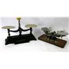 Image 1 : Two balance scales including 1)  Henry Troemner, Philadelphia, PA. No. 6 - four ounce scale, with a 