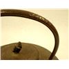 Image 7 : Lot of two Japanese cast iron tea pots (Tetsubin) including 1) a hobnail with an acorn finial on the