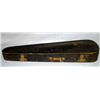 Image 8 : Violin with bow and case. Violin has a paper label "Antonius Stradivarius Cremonensis  Faciebat Anno