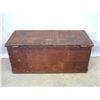 Image 5 : 19thC. grain painted blanket box with dovetailed 6 board construction, lidded till box, replaced but