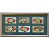 Image 2 : Four framed items including 1) six small early 20th C valentines, 2) a modern print of an early 19th
